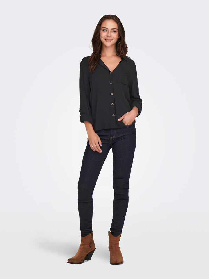 JDY Black Laurel Shirt