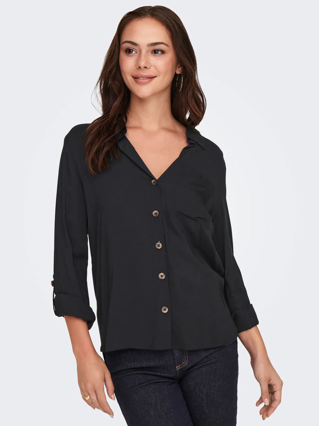 JDY Black Laurel Shirt