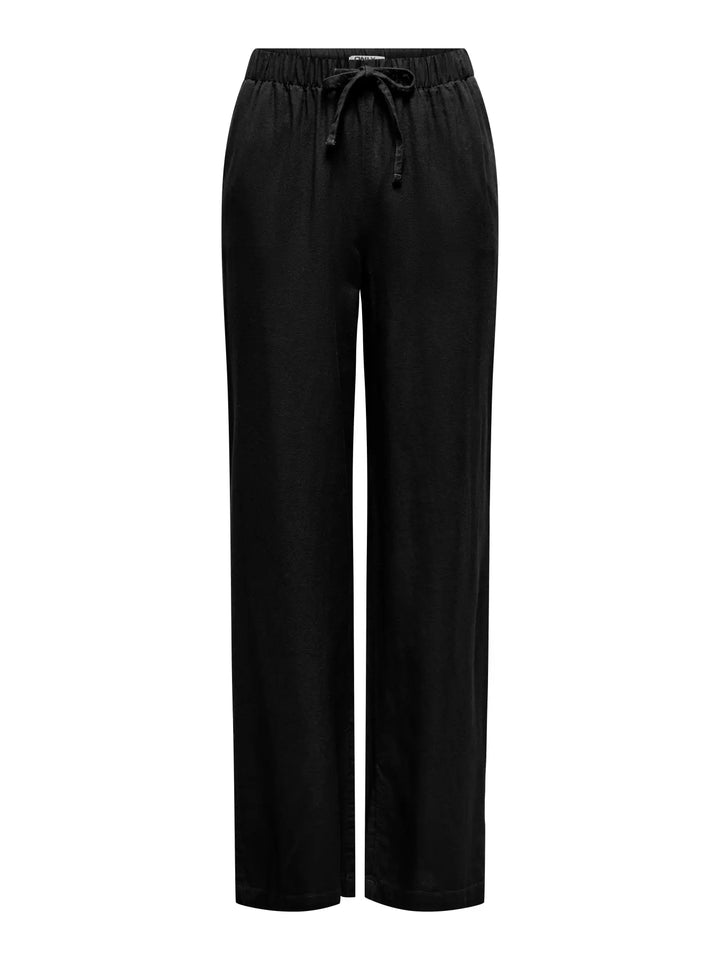 ONLY Black Goa Linen Trousers