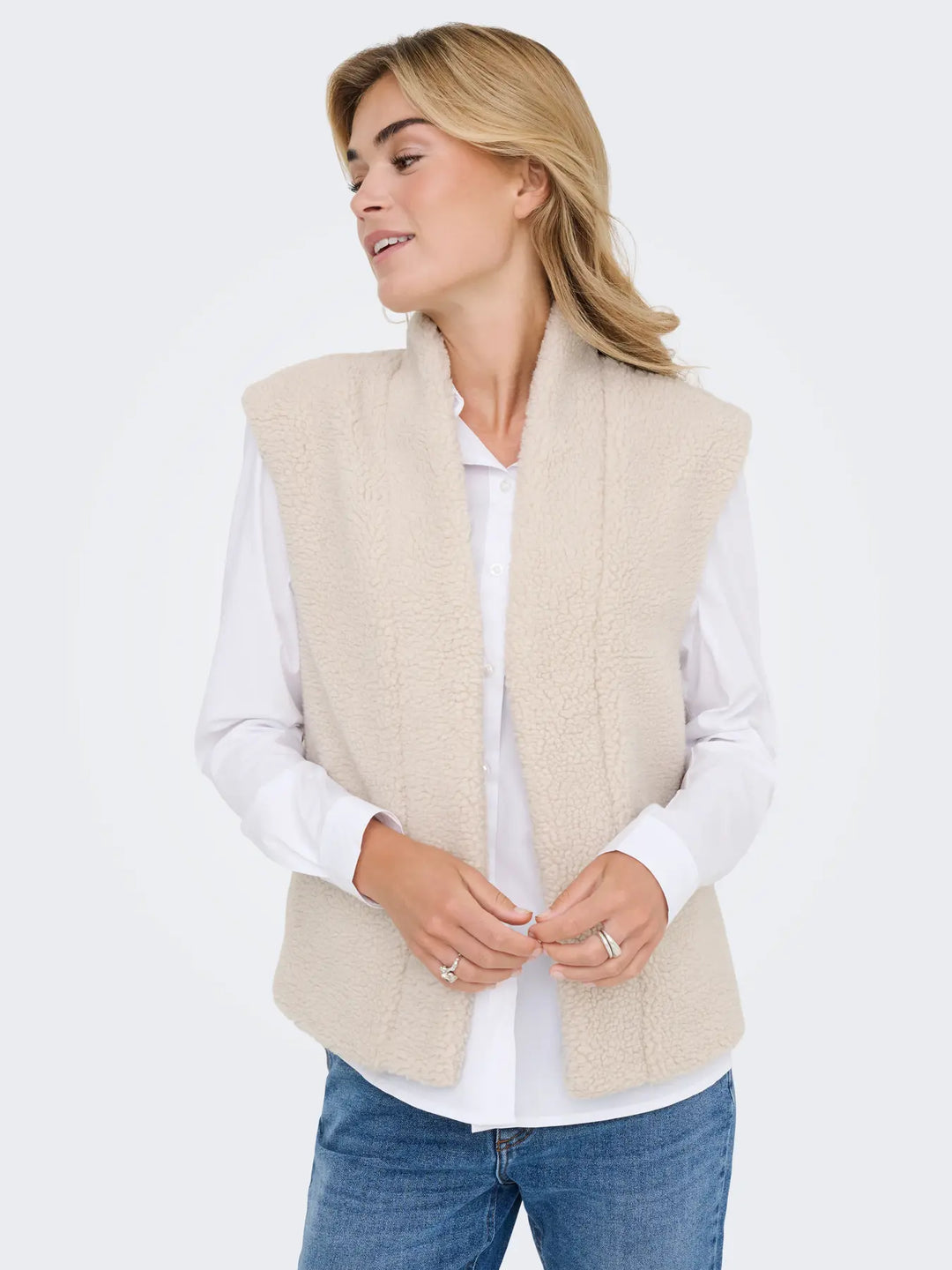 JDY Birch Teddy Gilet