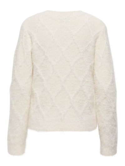 JDY Cream Diamante Button Cardy