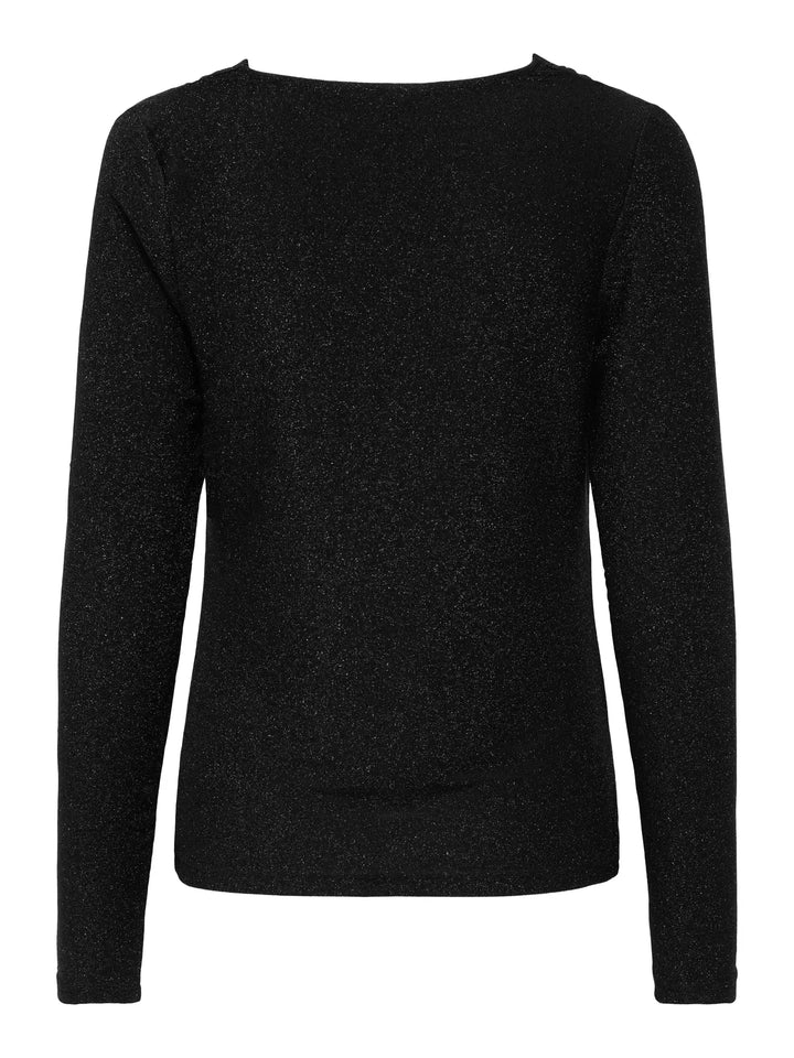 ONLY Black Glitter Cowl Neck Top