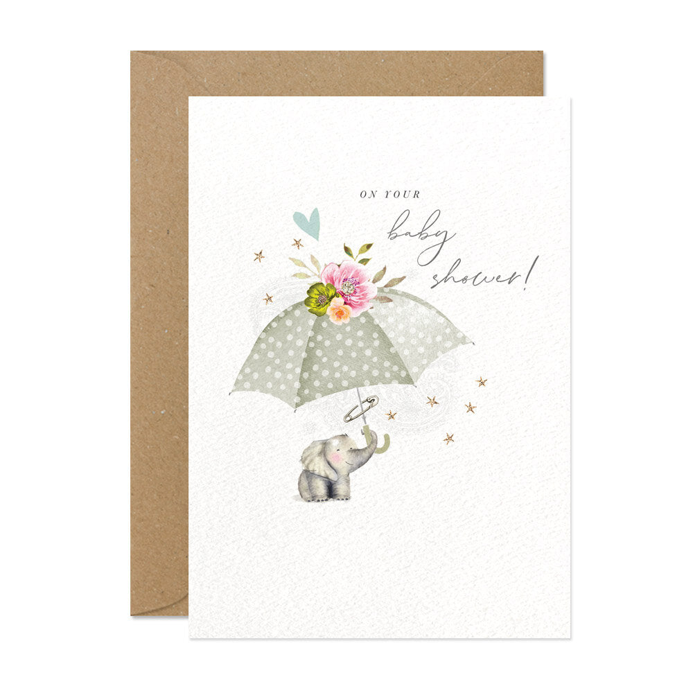 Baby Shower Elephant Card