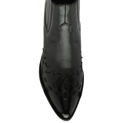 Black Leather Galmoy Boots