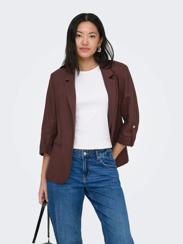 ONLY Chocoloate Goa Linen Jacket