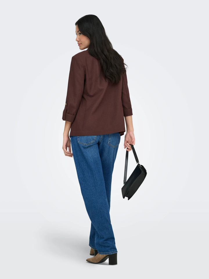 ONLY Chocoloate Goa Linen Jacket