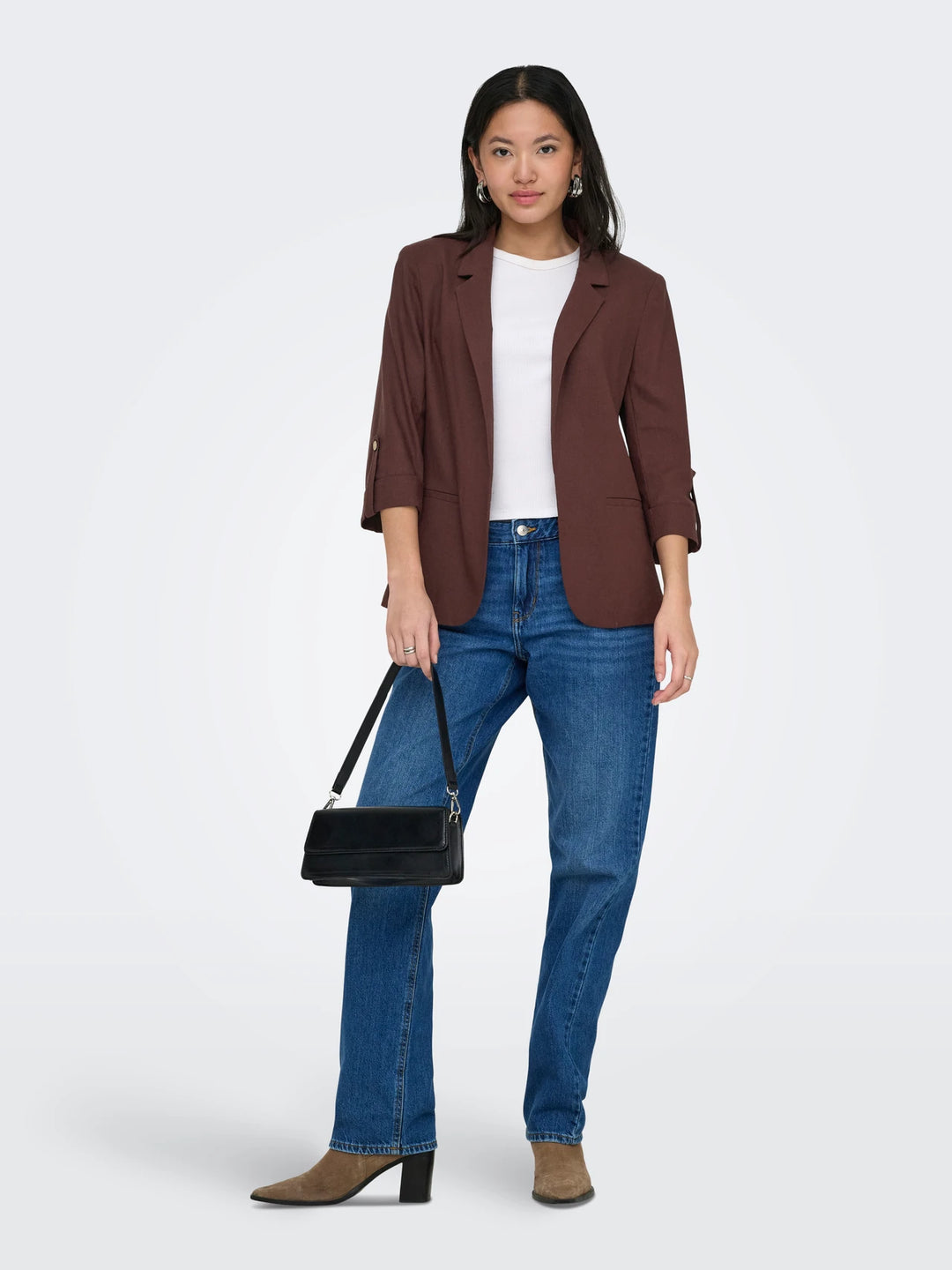 ONLY Chocoloate Goa Linen Jacket