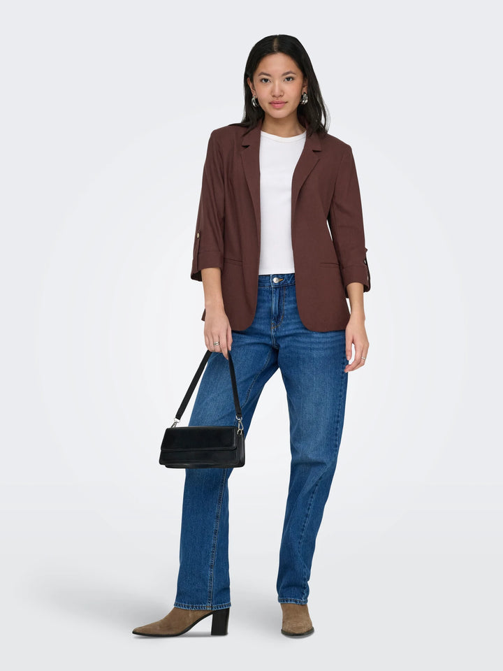 ONLY Chocoloate Goa Linen Jacket