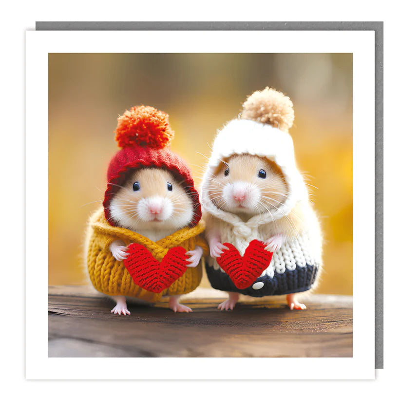 Dressed Up Hamsters Card