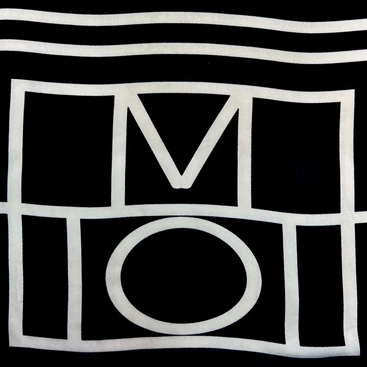 Cream Geometric Scarf