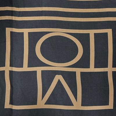 Tan Geometric Scarf