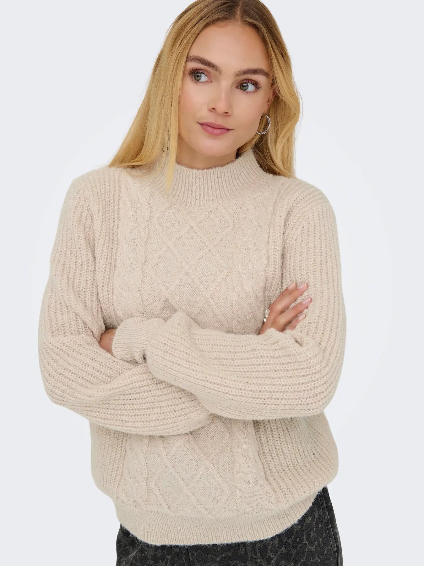 JDY Birch Cable Knit Jumper