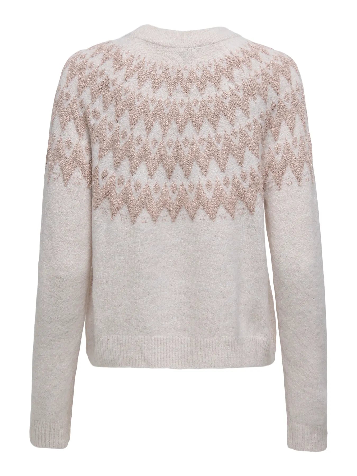 ONLY Sand Glitter Zig Zag Knit