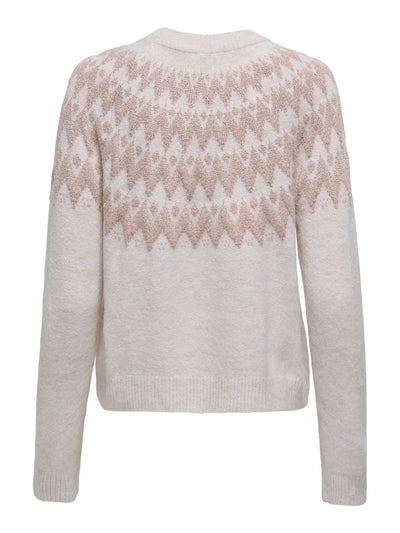 ONLY Sand Glitter Zig Zag Knit