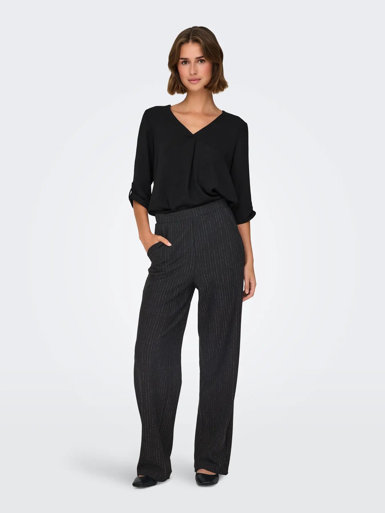 JDY Lurex Stripe Geggo Pants