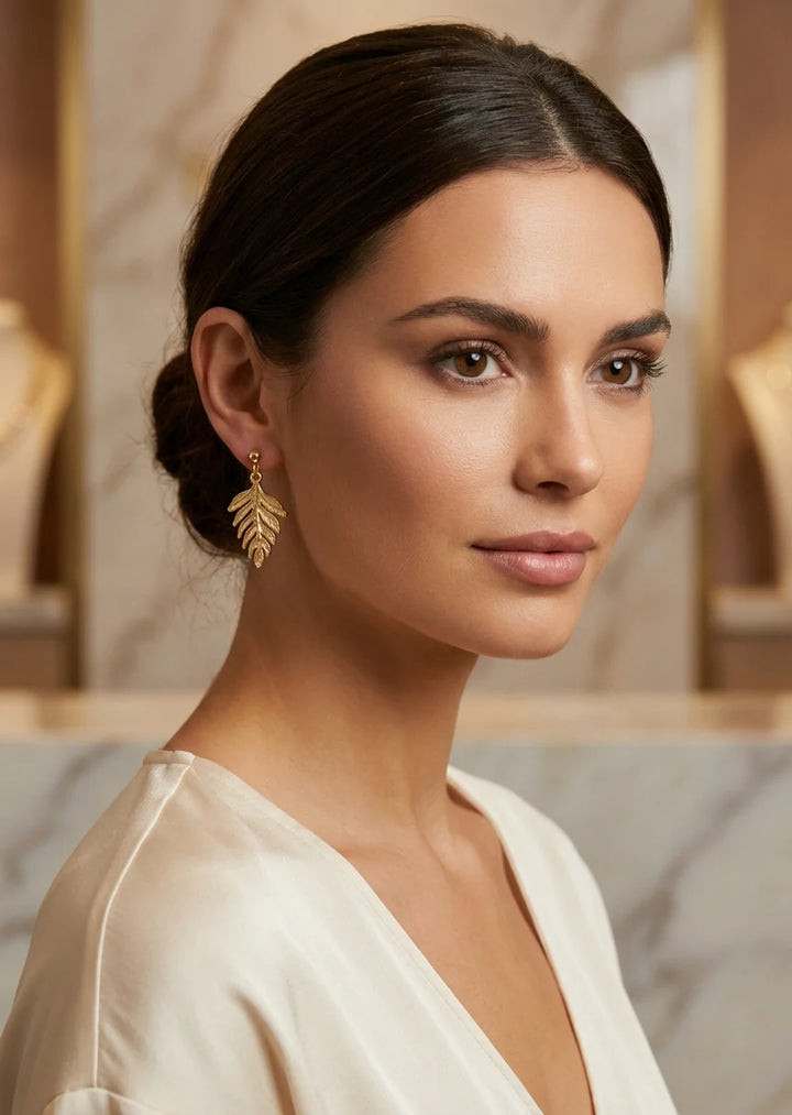 Gold Leaf Earrings