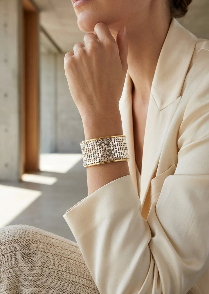 Silver Mesh Bangle