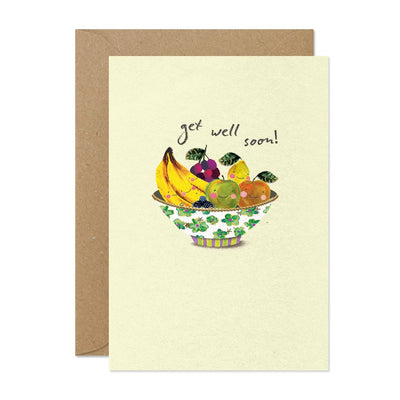 Get Well Soon Fruit Bowl Card