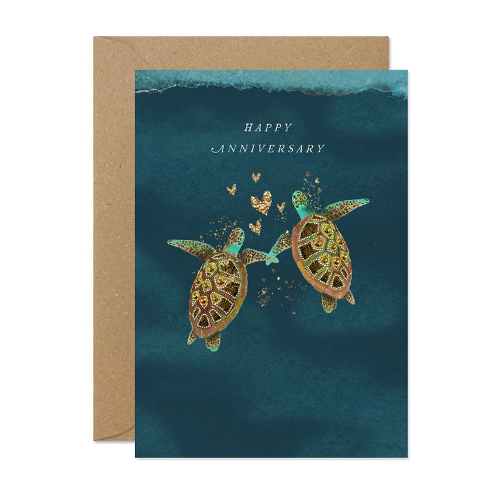 Happy Anniversary Turtles Card