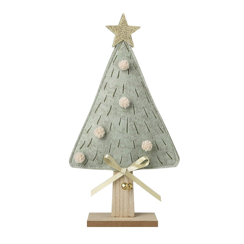 Green Felt Xmas Tree Decoration