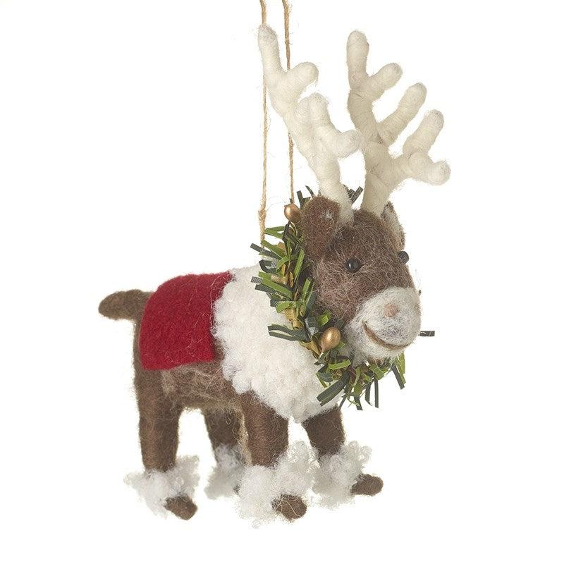 Hanging Felt Stag Dec
