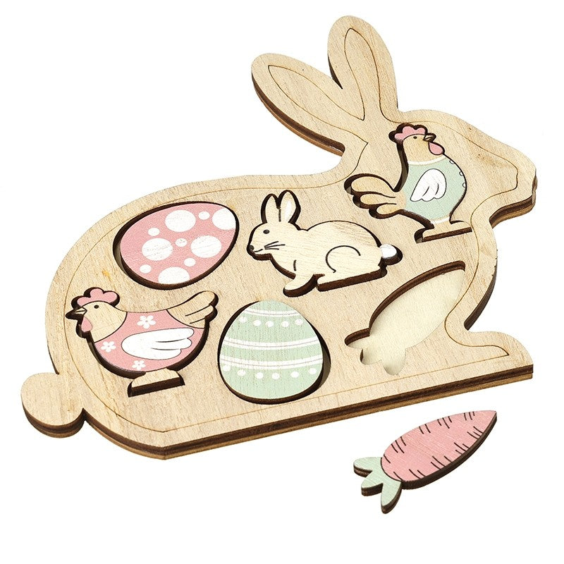 Easter Bunny Wooden Decs Puzzle
