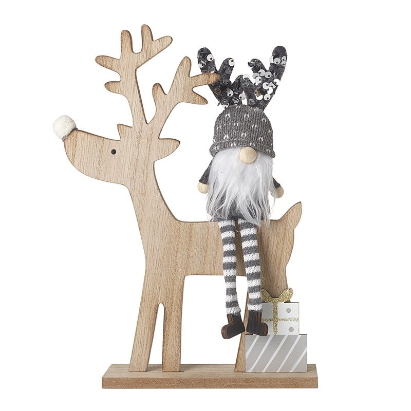 *Click & Collect Only* Grey Gonk on Reindeer