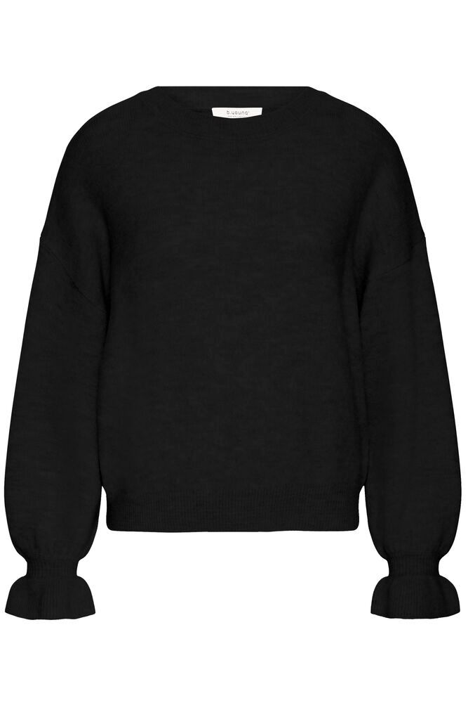 BYoung Black Frill Sleeve Jumper