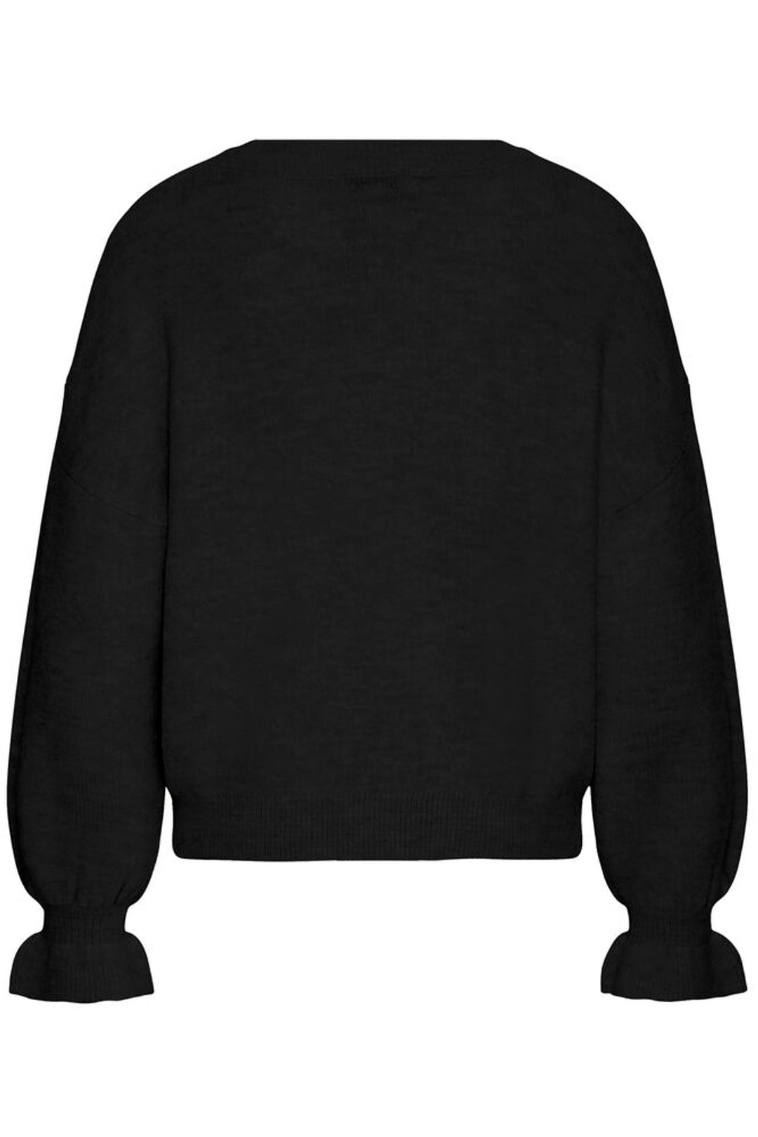 BYoung Black Frill Sleeve Jumper