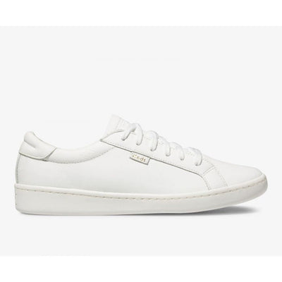 Keds White Leather Ace Pumps