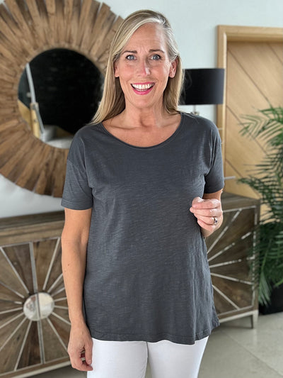 Charcoal Grey Oversized Millie T Shirt