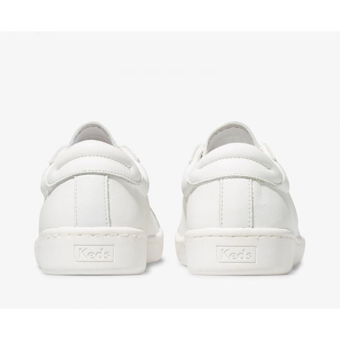Keds White Leather Ace Pumps