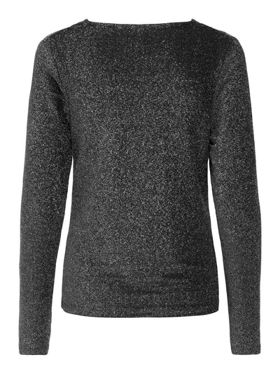 ONLY Silver Glitter Cowl Neck Top