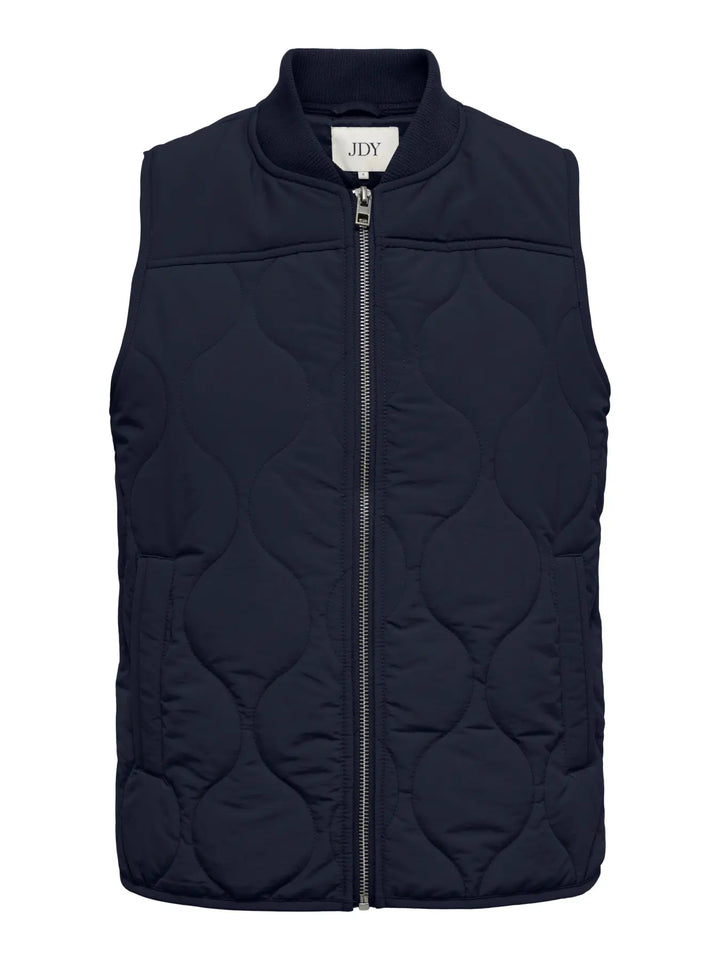 JDY Navy Raya Quilted Gilet