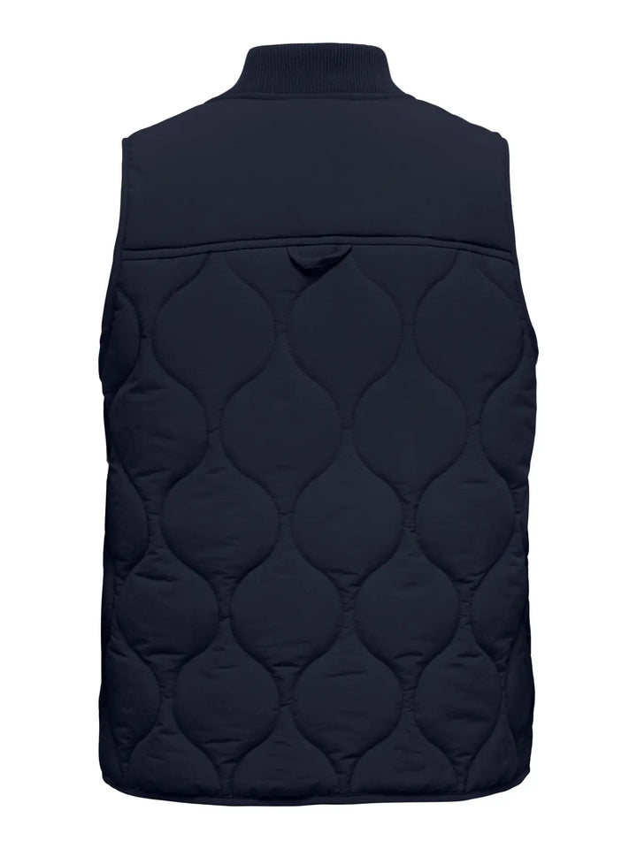 JDY Navy Raya Quilted Gilet