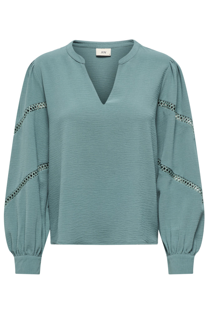 JDY Sea Pine Cut Out Sleeve Blouse