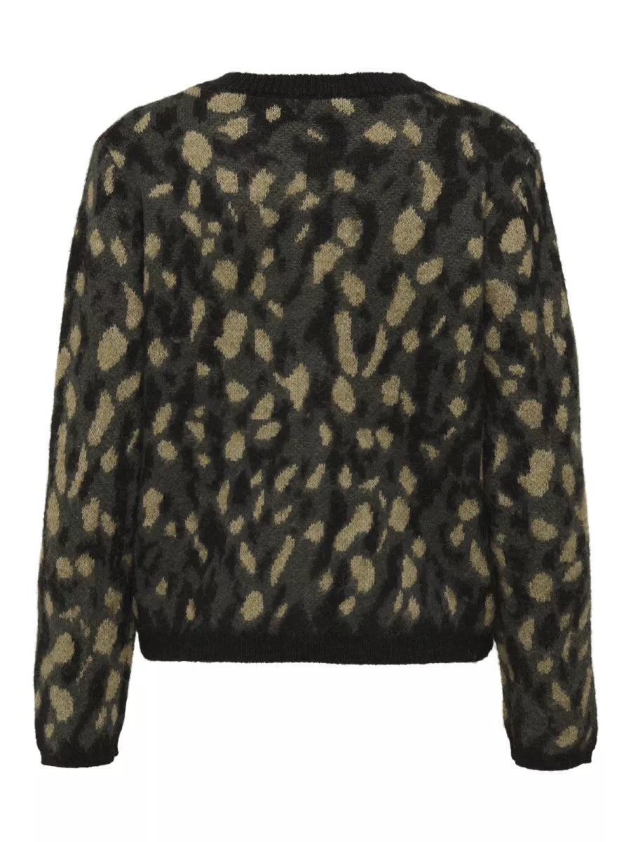 JDY Asphalt Leopard Cardy