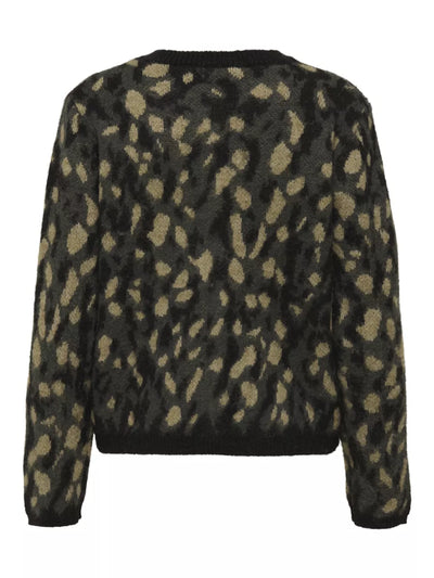 JDY Asphalt Leopard Cardy