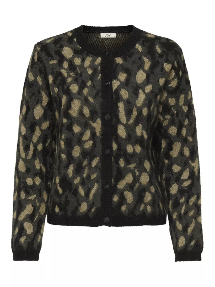 JDY Asphalt Leopard Cardy