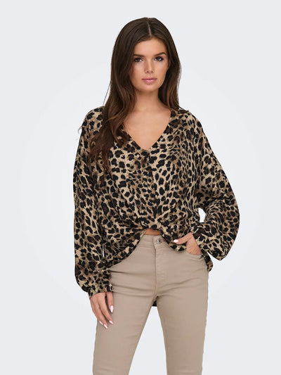 ONLY Leopard Thalia Top