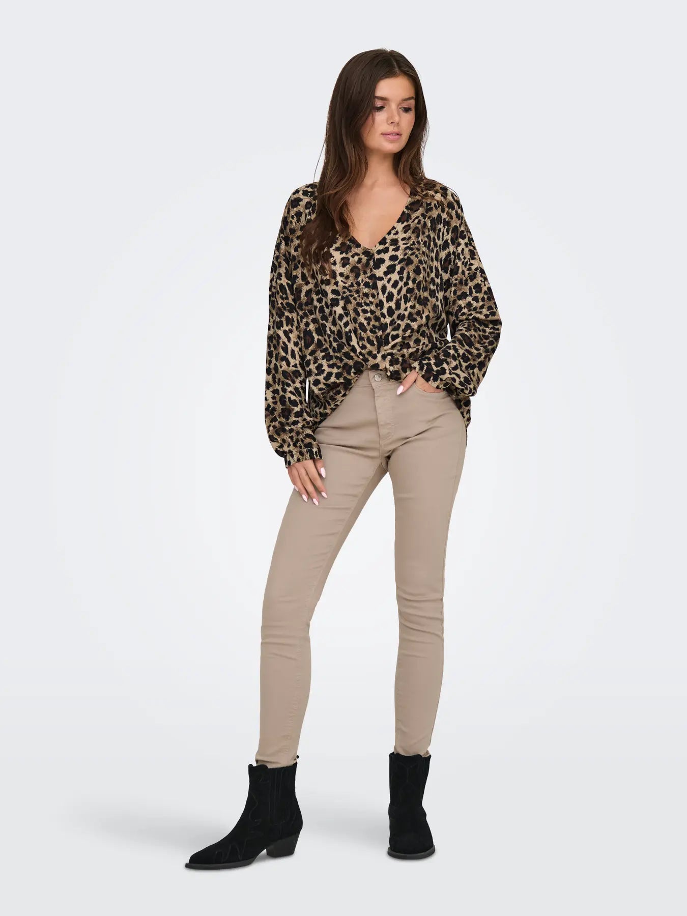 ONLY Leopard Thalia Top