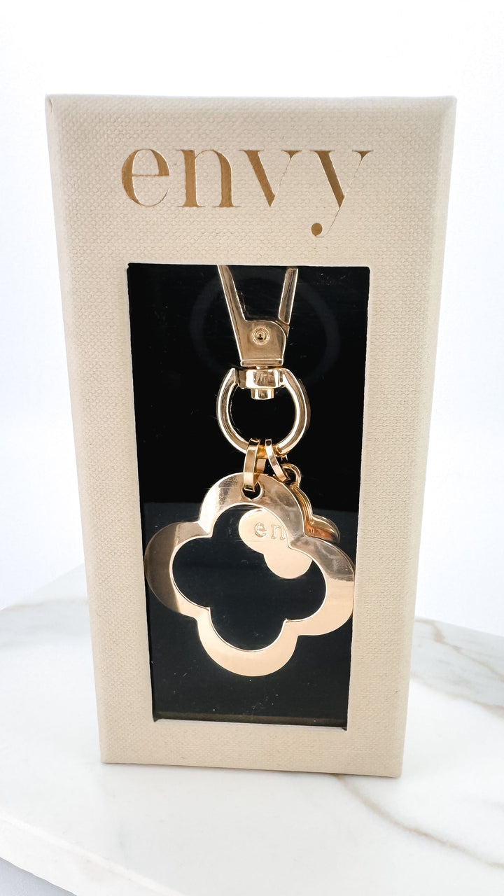 Gold Clover Boxed Keyring