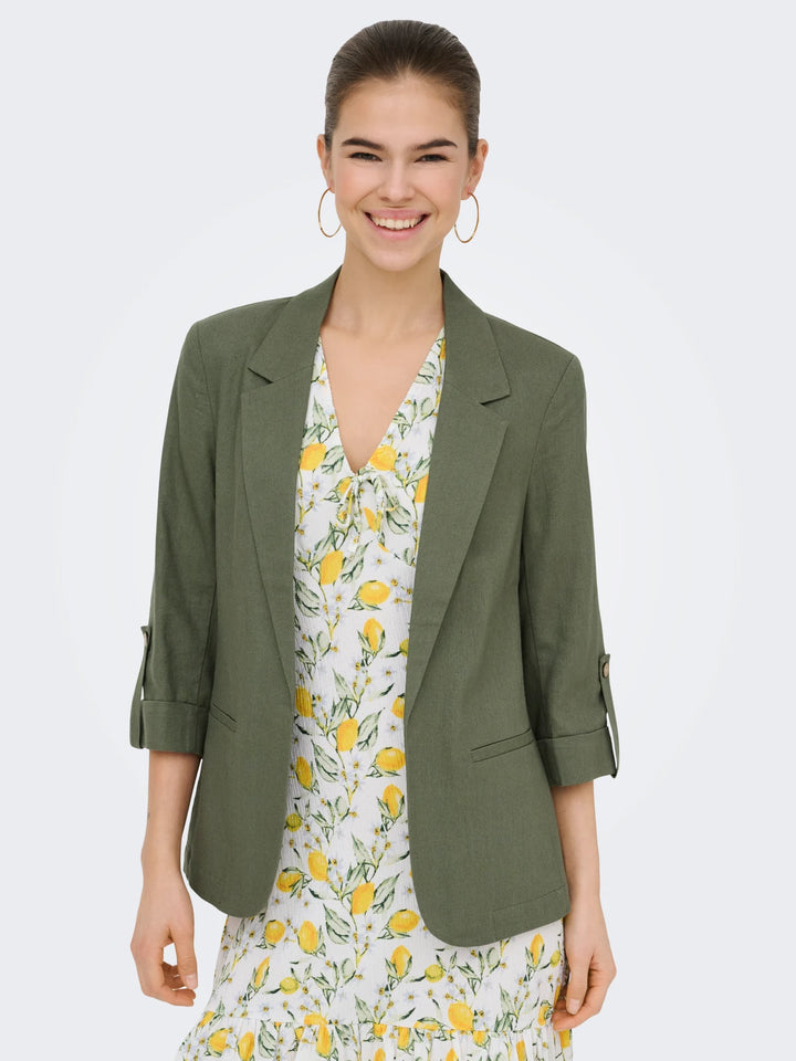 ONLY Khaki Goa Linen Jacket
