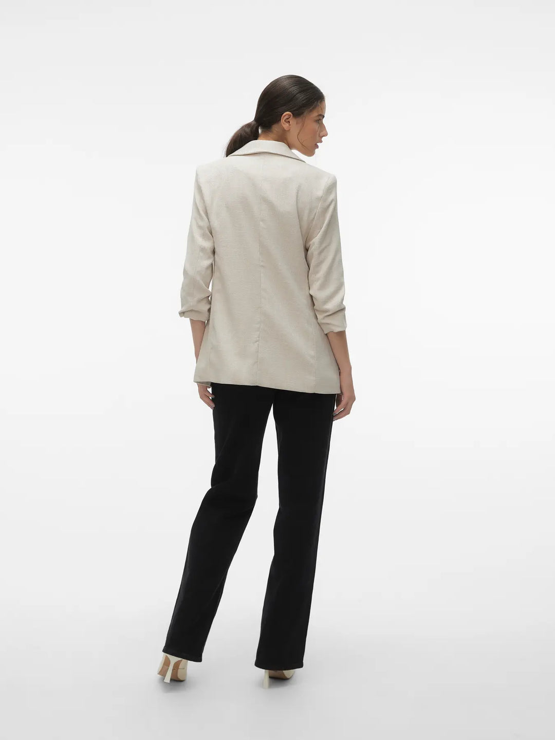 VM Oatmeal Textured Blazer