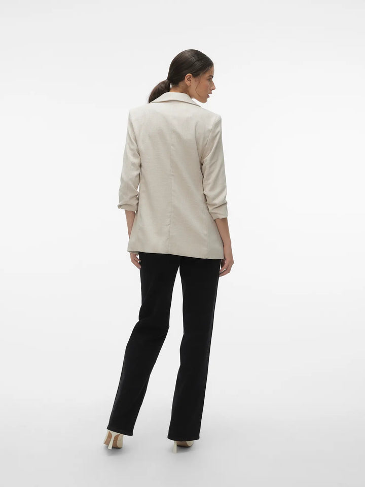 VM Oatmeal Textured Blazer