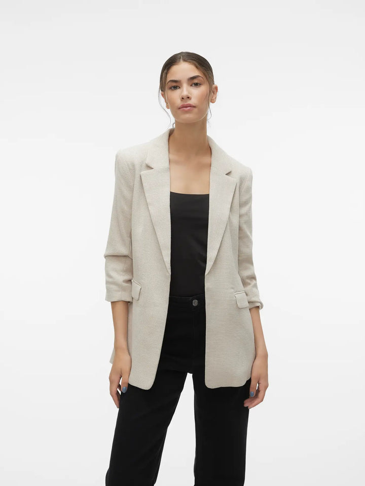 VM Oatmeal Textured Blazer