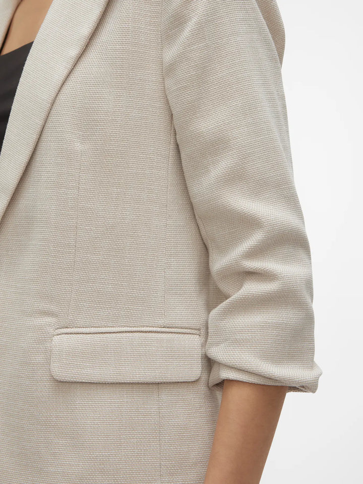 VM Oatmeal Textured Blazer