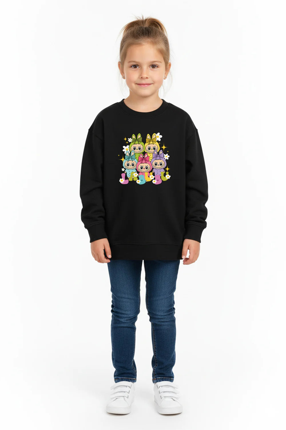 Black Kids Labubu Squad Jumper