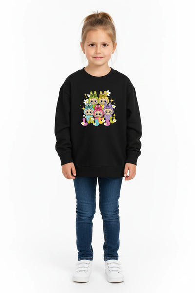 Black Kids Labubu Squad Jumper