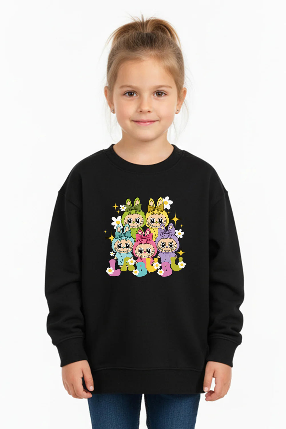 Black Kids Labubu Squad Jumper